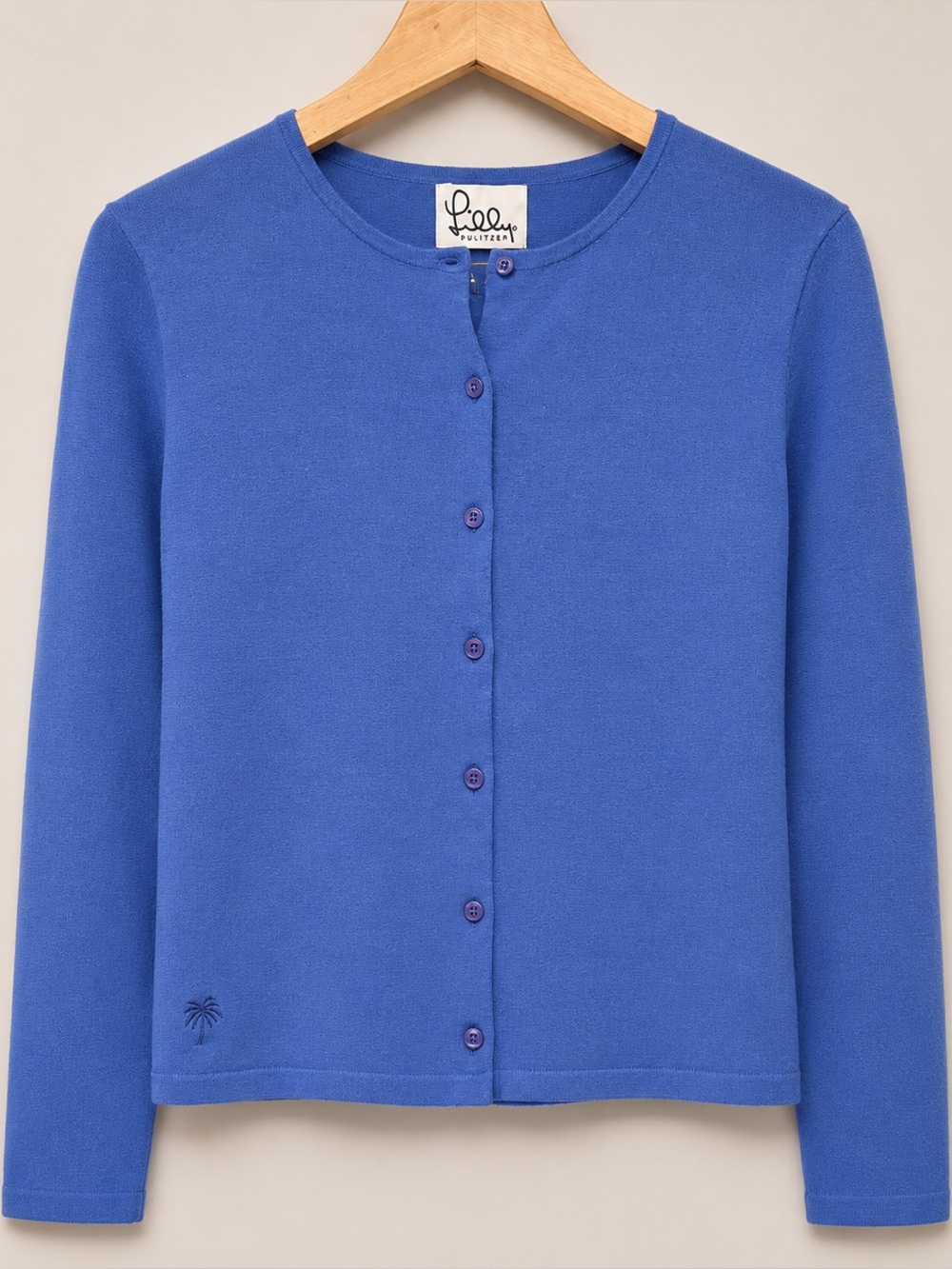 Lilly Pulitzer Blue Button Front Cardigan Sweater